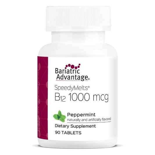 Bariatric Advantage SpeedyMelts B12 1000mcg Peppermint: fast-dissolving daily support.