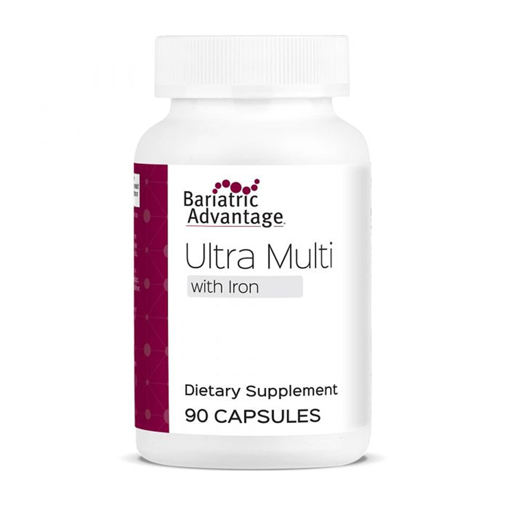 Bariatric Advantage Ultra Multi with Iron capsule closeup for easy-to-swallow nutrition support