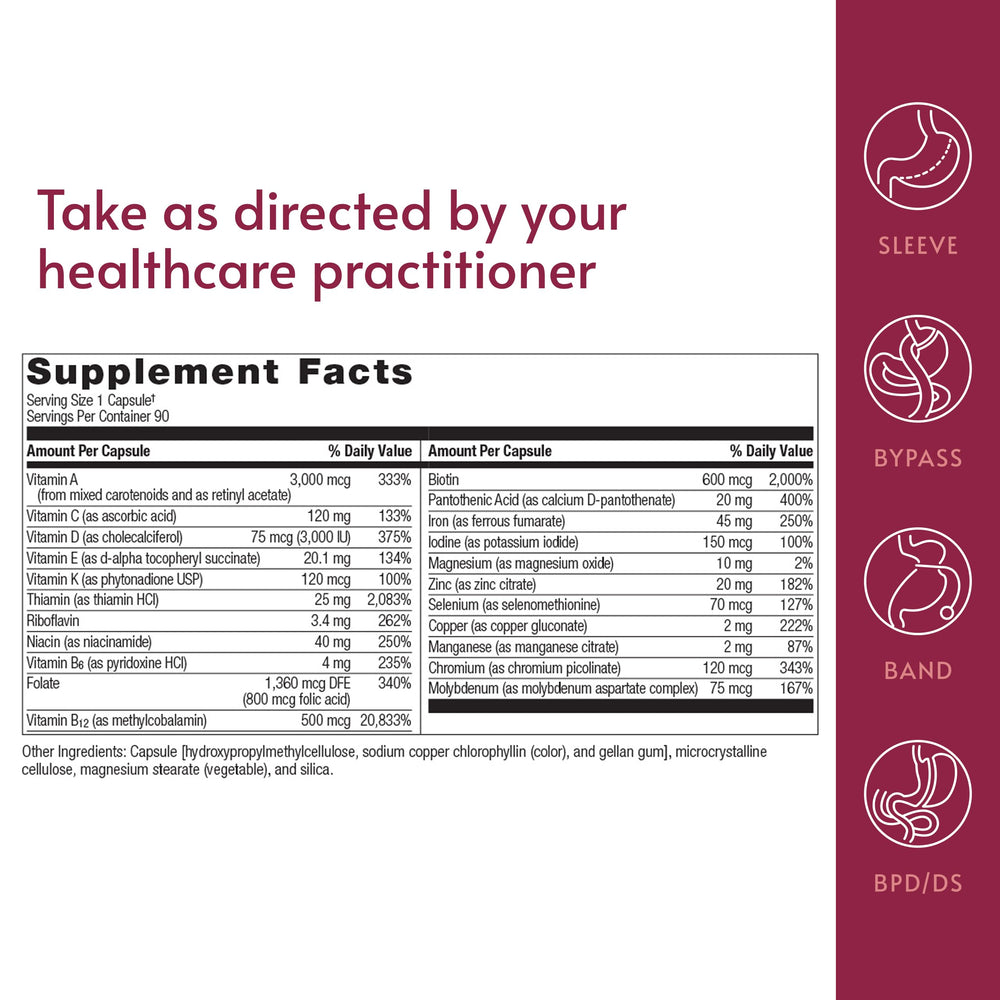Serving size illustration demonstrating once-daily convenience for busy lifestyles.