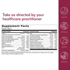 Serving size illustration demonstrating once-daily convenience for busy lifestyles.