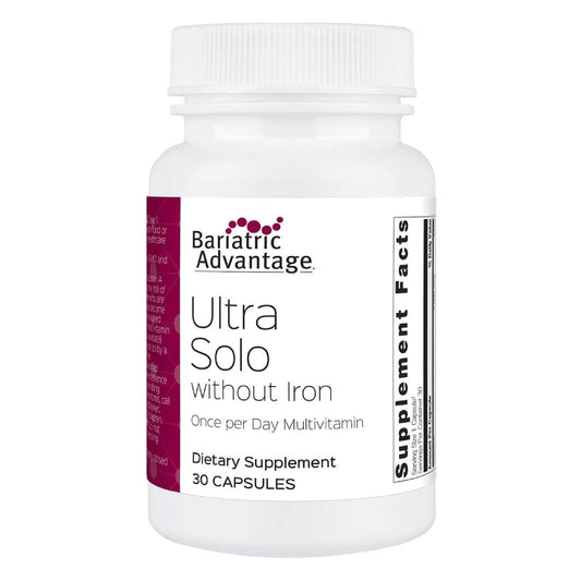 Bariatric Advantage Ultra Solo Without Iron bottle front view for daily nutrition support