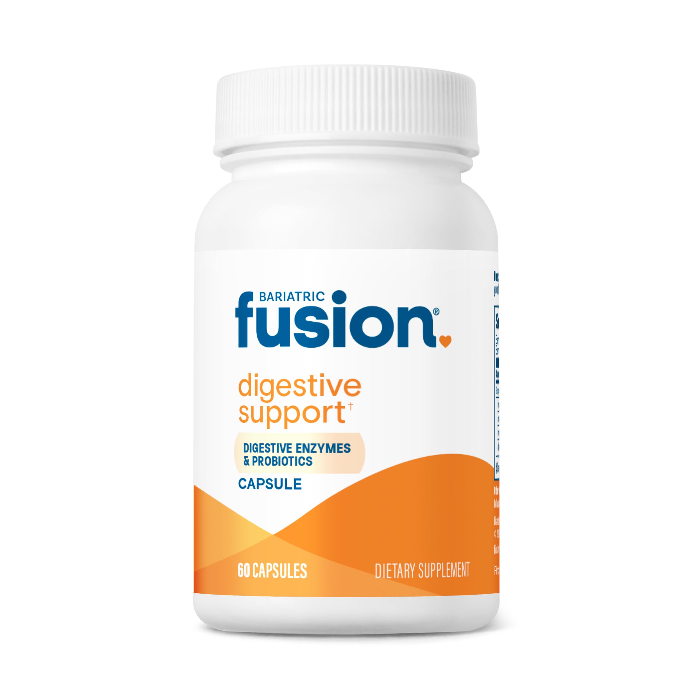 Bariatric Fusion Digestive Support bottle front for easy daily use and gut health support.