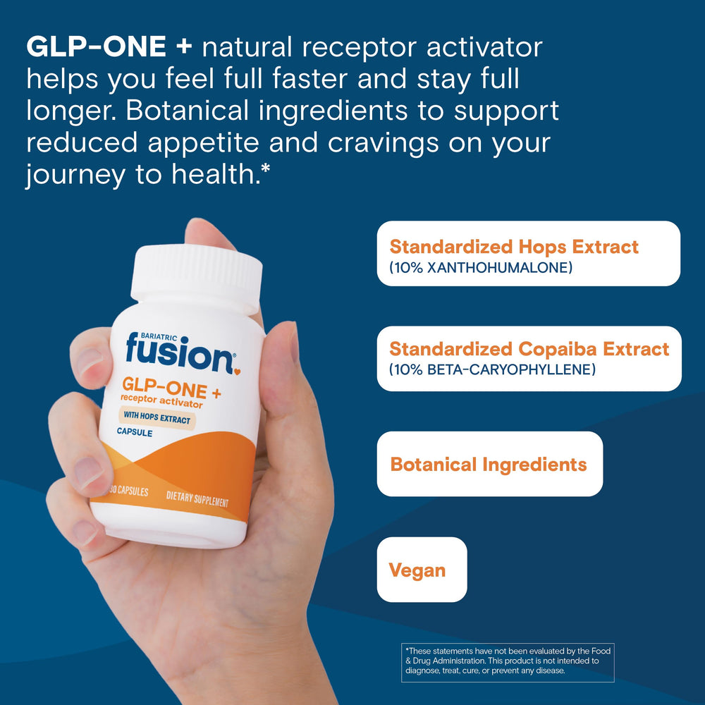 Bariatric Fusion GLP-ONE+ xanthohumalone graphic representing botanical support for cravings.