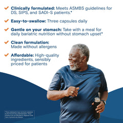 Nutrition panel on Bariatric Fusion High ADEK bottle.