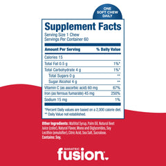 Bariatric Fusion Iron with Vitamin C highlights absorption support.