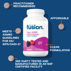 Bariatric Fusion mixed berry flavor chewable tablet ready for everyday use