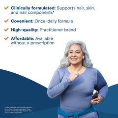 Ingredients panel of Bariatric Fusion ONE highlighting biotin, zinc, and B vitamins.