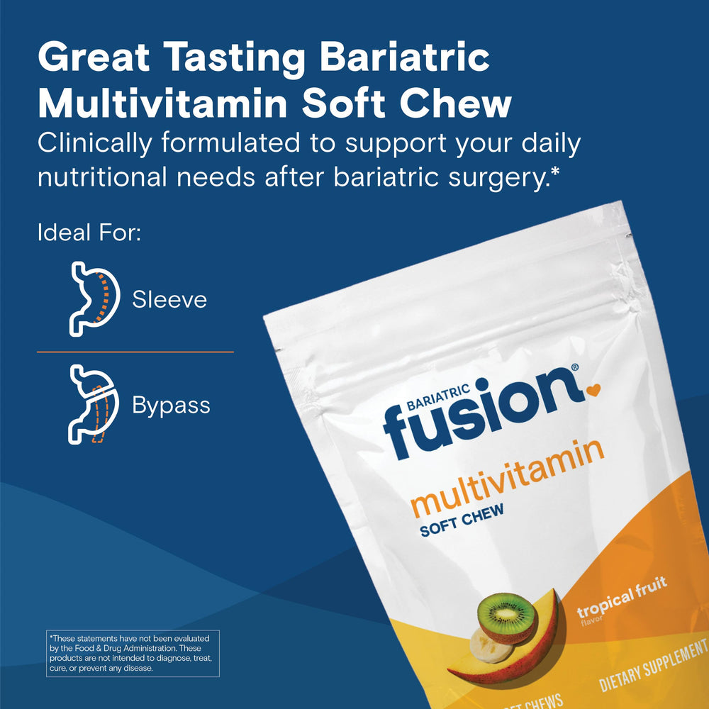 Close-up of Bariatric Fusion soft chew texture showing smooth consistency