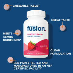 Bariatric Fusion strawberry flavor tablets ready for daily use