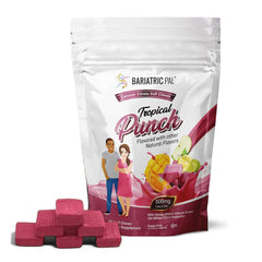 BariatricPal sugar-free calcium citrate soft chews tropical punch packaging for post-surgery bone support