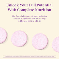 Two-tablet daily dosage concept with glass of water