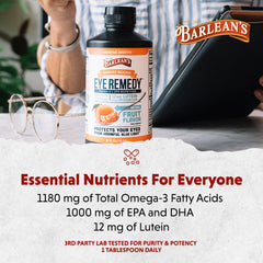 Product on kitchen counter conveys ready-to-use daily omega-3 option.