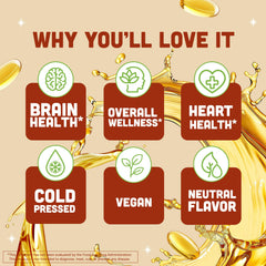 Barlean's flaxseed oil ingredients label; gluten-free and non-GMO source