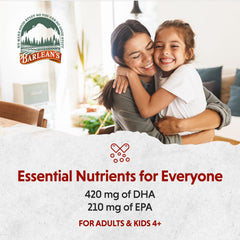 Barlean's Ginger Peach bottle beside oatmeal illustrates tasty recipe integration.