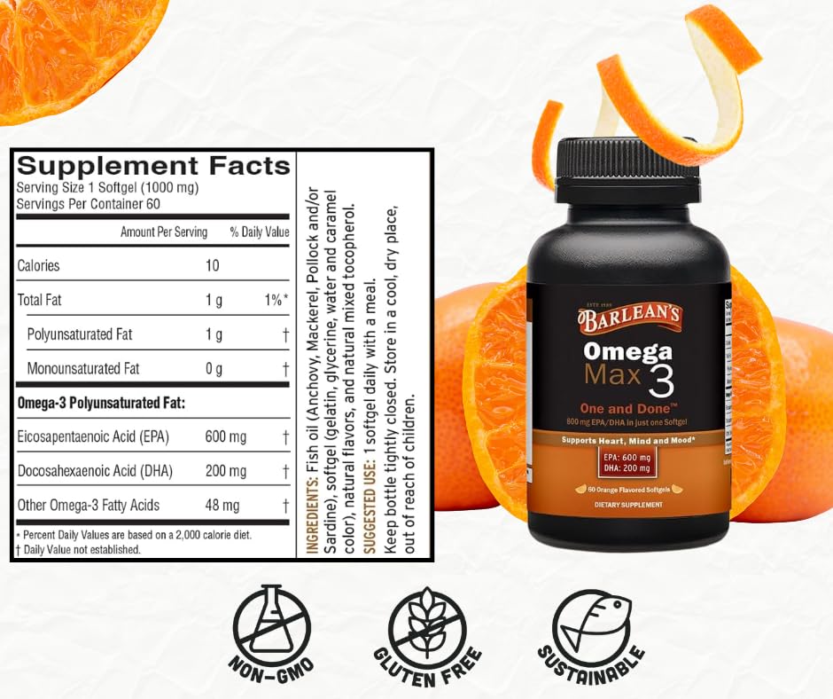 Barlean's Ideal Omega Max family-use bottle signals suitability for daily family wellness.