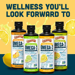 Barlean's Omega-3 label close-up highlighting mercury-free quality.