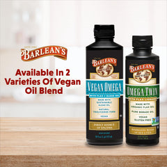 Drizzle Barlean's Vegan Omega over salad for a nutty, mild omega-3 flavor.