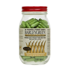 BARLEYGREEN Premium Caplets bottle front, energy-boosting daily supplement.