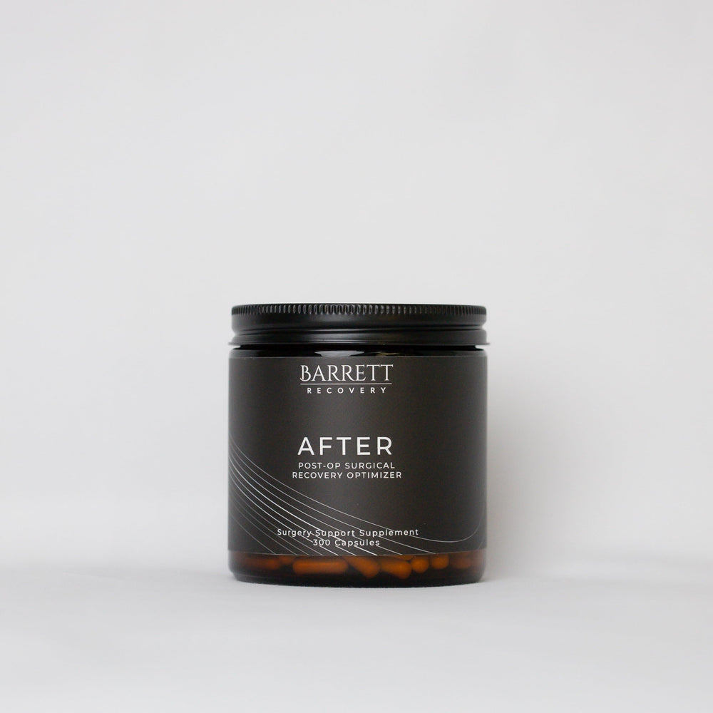 Barrett Recovery AFTER packaging highlighting a home post-surgery care solution.