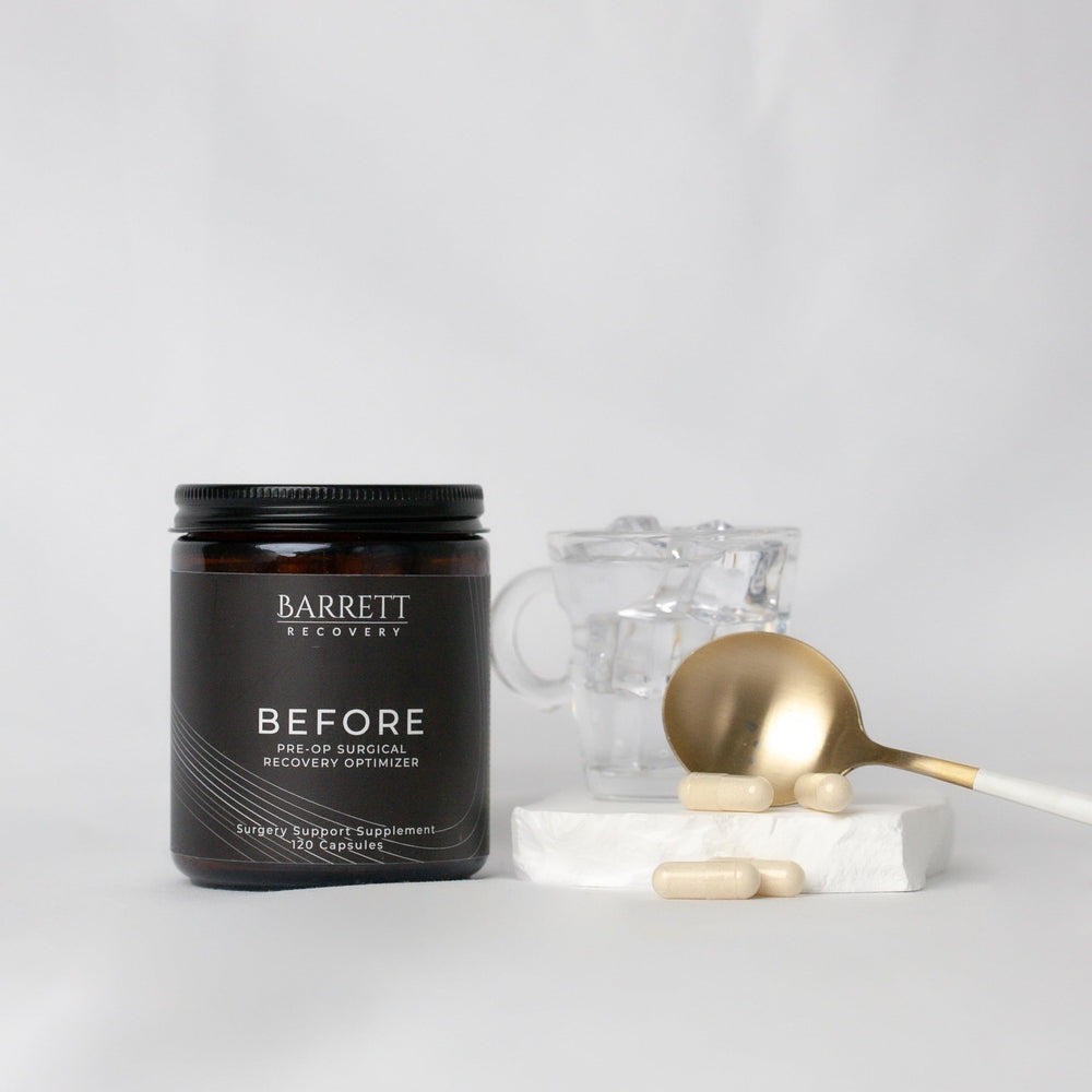 Barrett Recovery BEFORE capsules close-up, easy-to-swallow for daily prep