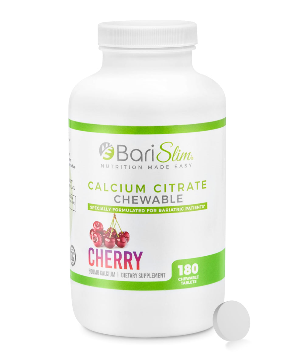 Barslim cherry calcium citrate bottle front view for post-surgery bone support