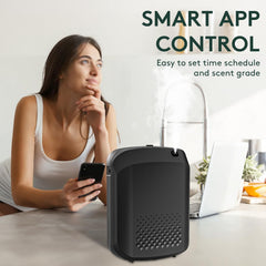 Barthelemy smart scent air machine wall mount demonstrates space-saving installation for home or office.