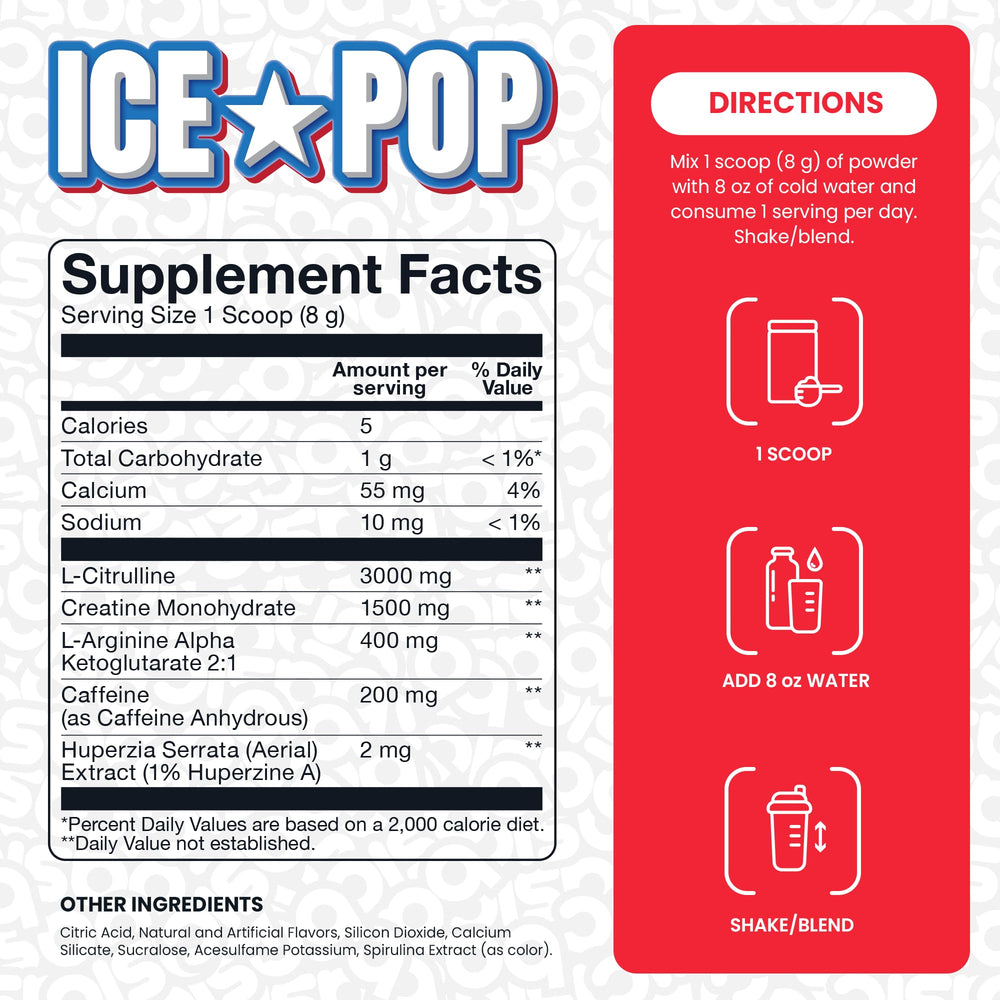 Basic Pre-Workout spoon-measure shows precise citrulline dosage per serving.