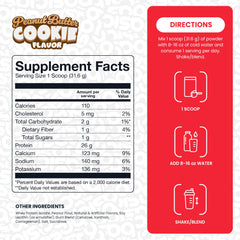 Basic Supplements Basic Whey Isolate nutrition label close-up highlighting 26g protein.