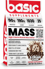 Basic Supplements Mass Gainer bottle for convenient fueling between workouts.