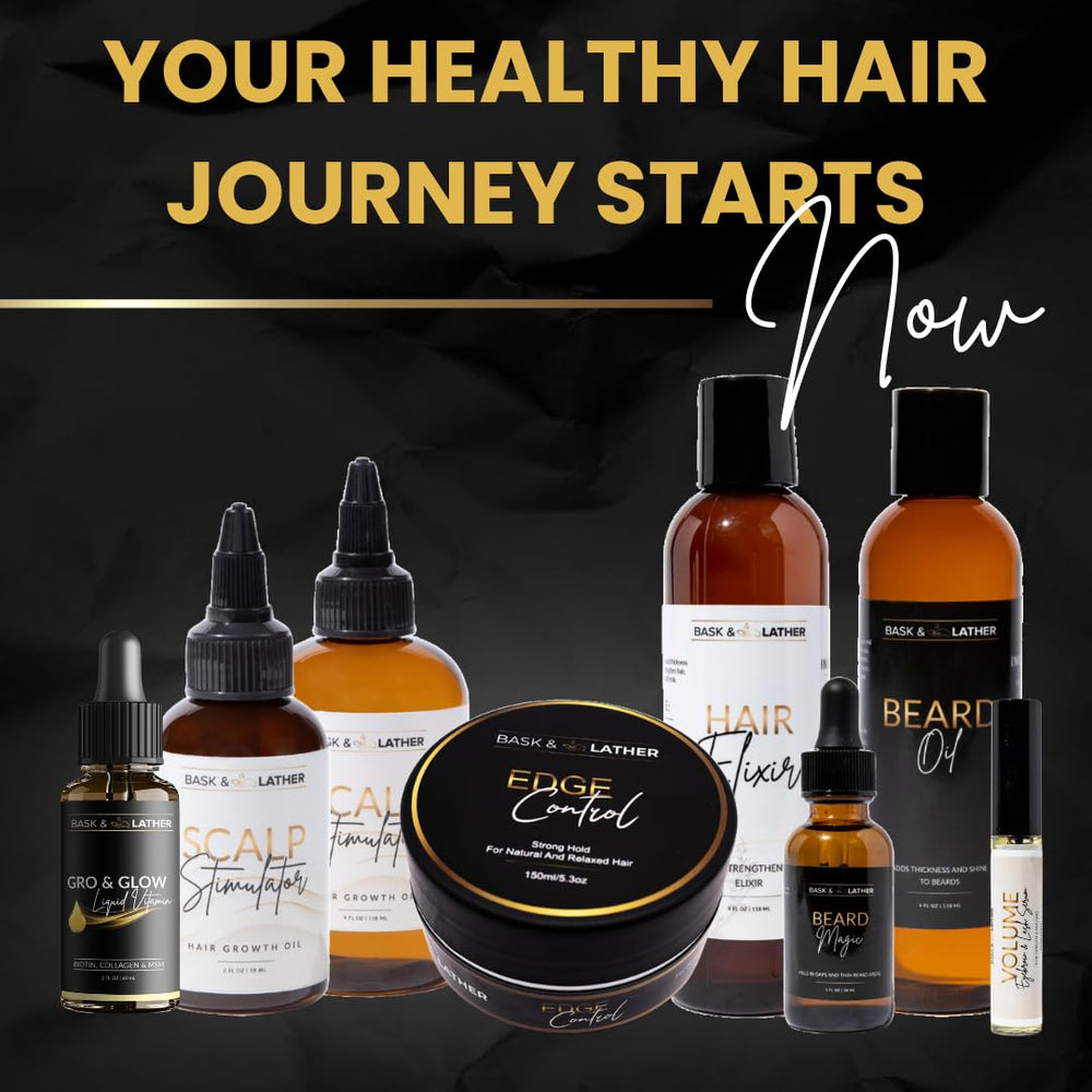 Gro & Glow ingredients like biotin and collagen support hair and skin.