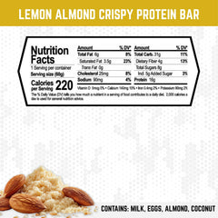 Battle Bars Lemon Almond 60g box, convenient multi-pack for busy days.