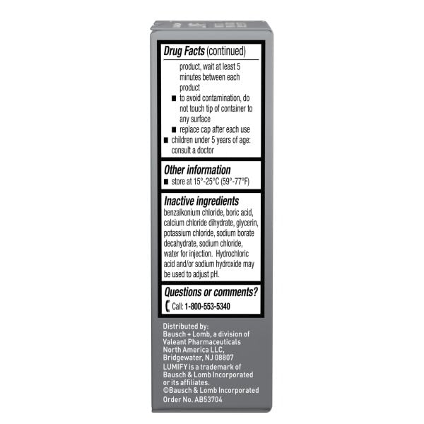 Bausch + Lomb Advanced Eye Relief Allergy Drops bottle targets daily itch relief.