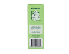 Bausch + Lomb Biotrue Travel Solution bottle in use with lenses