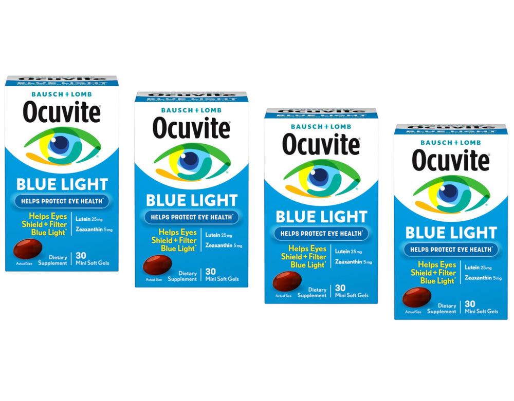 Bausch and Lomb Ocuvite Blue Light bottle cap supports daily screen-focused eye health