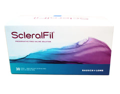 Bausch + Lomb ScleralFil two-pack provides extended lens care supplies.