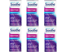 Bausch + Lomb Soothe Night Time ointment packaging with preservative-free formula for sensitive eyes
