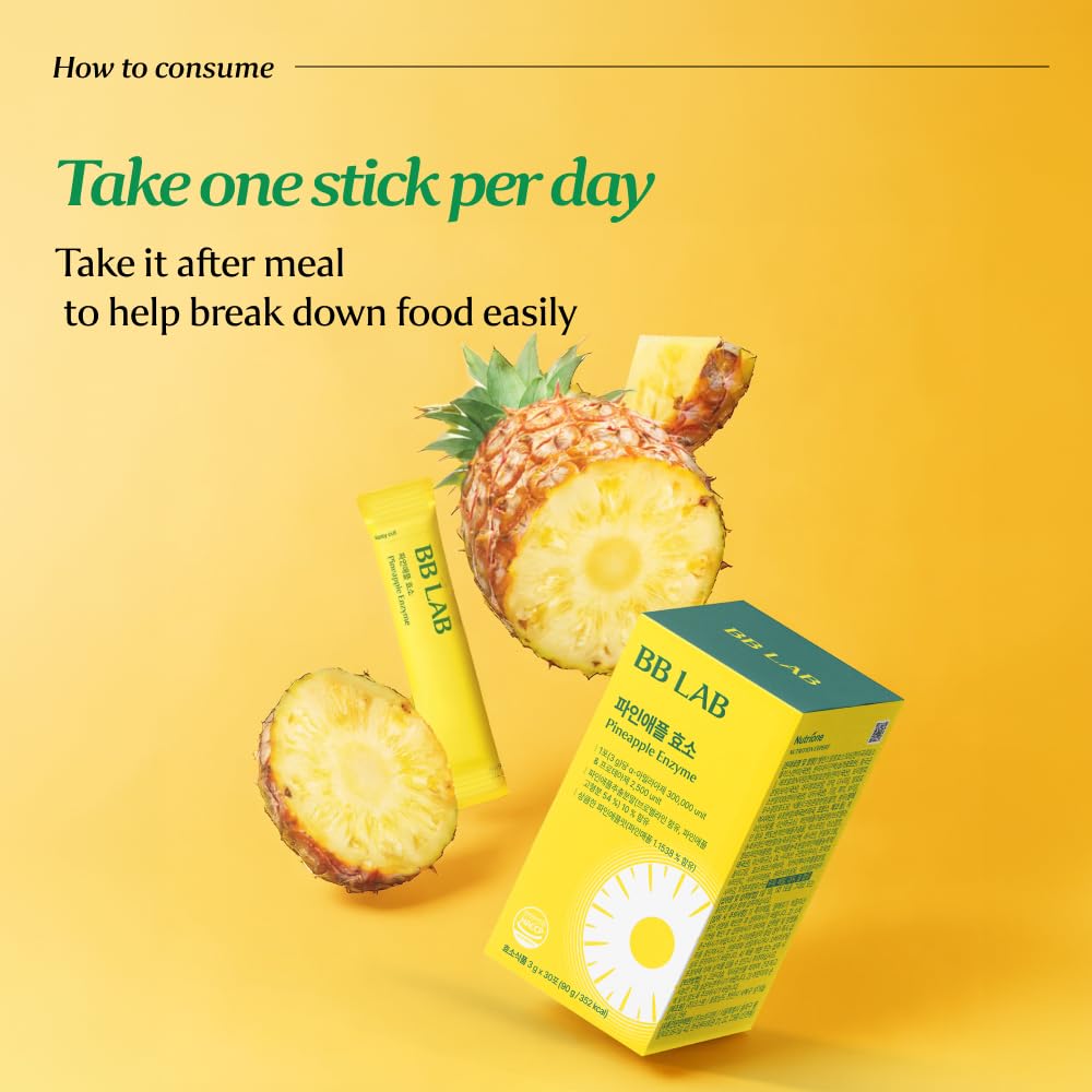 BB LAB Pineapple Enzyme Supplement on-the-go use, compact and convenient