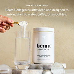 Beam Collagen Powder with biotin supports hair and nails