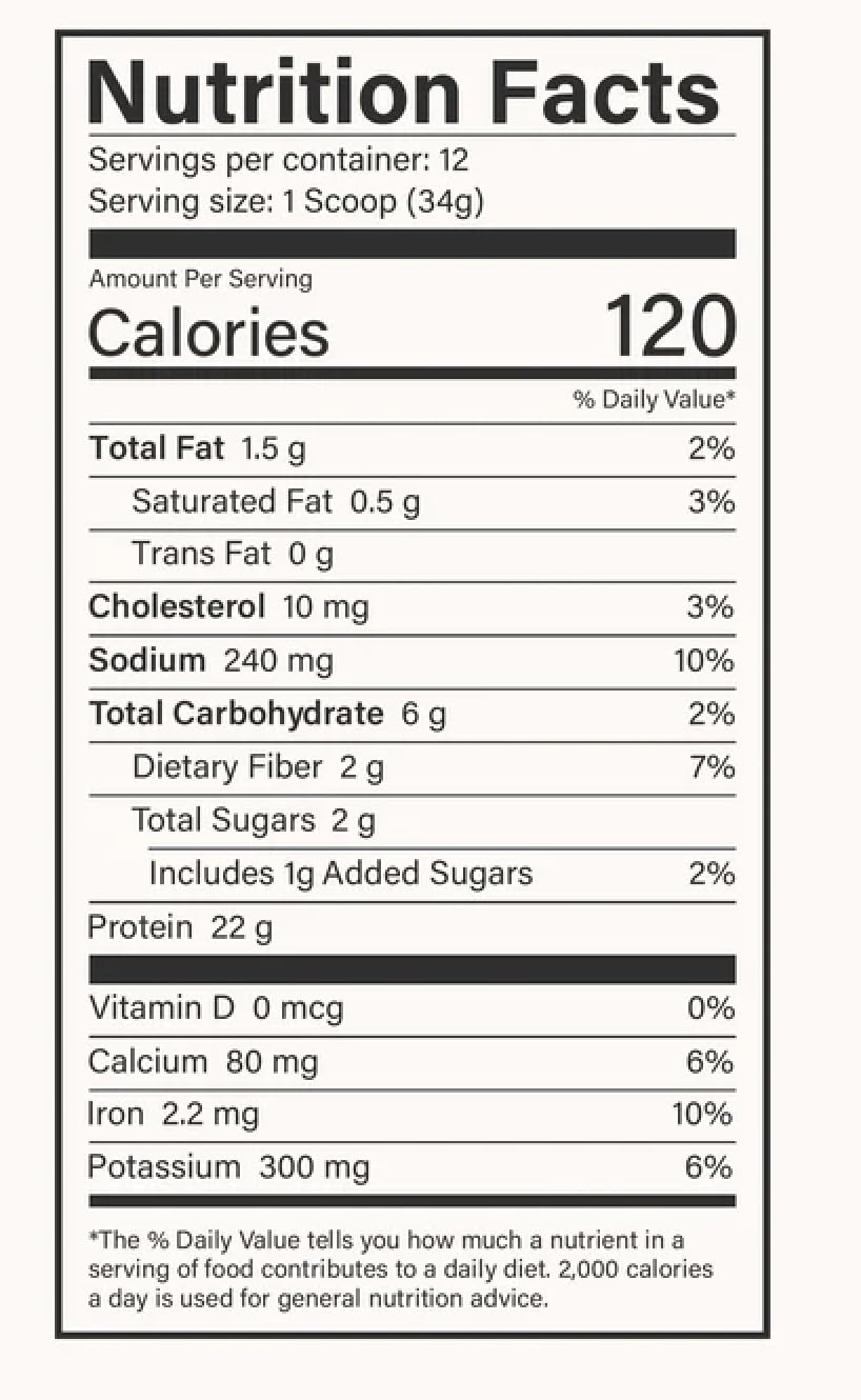 Beam Grass Fed Whey Chocolate Peanut Butter paleo-friendly seal supports clean eating