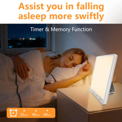 Beamhaus ultra-thin lamp with large 8.3-inch screen blends into decor.