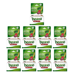 Beano Extra Strength bottle front showing gluten-free digestive support for gas relief.