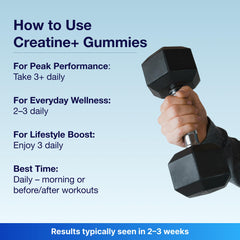 Bear Balanced Creatine Gummies branding studio shot conveys premium quality