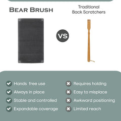 Bear Brush backscratcher room-ready for quick itch relief during work or relaxation.