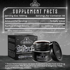 Bear Grips Shilajit amber resin close-up highlights mineral richness