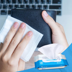 Moisturizing effect of Aloe and Vitamin E in Beautifier Life wipes.