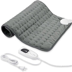 BEAUTIKEN heating pad on back and shoulders for customizable warmth.