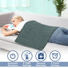 BEAUTIKEN Electric Heating Pad for knee and legs delivers even warmth for sore areas.