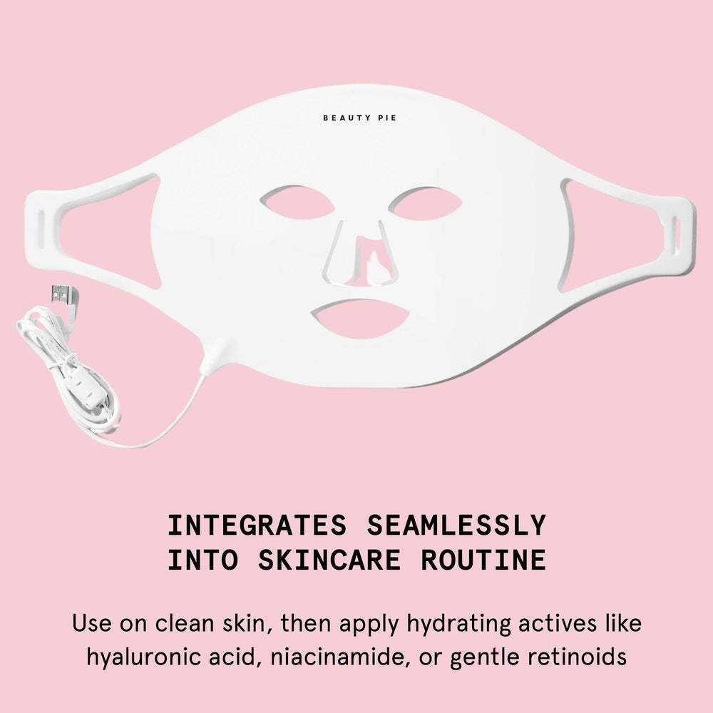 Beauty Pie C-Wave mask 10-minute session for quick, effortless home use.
