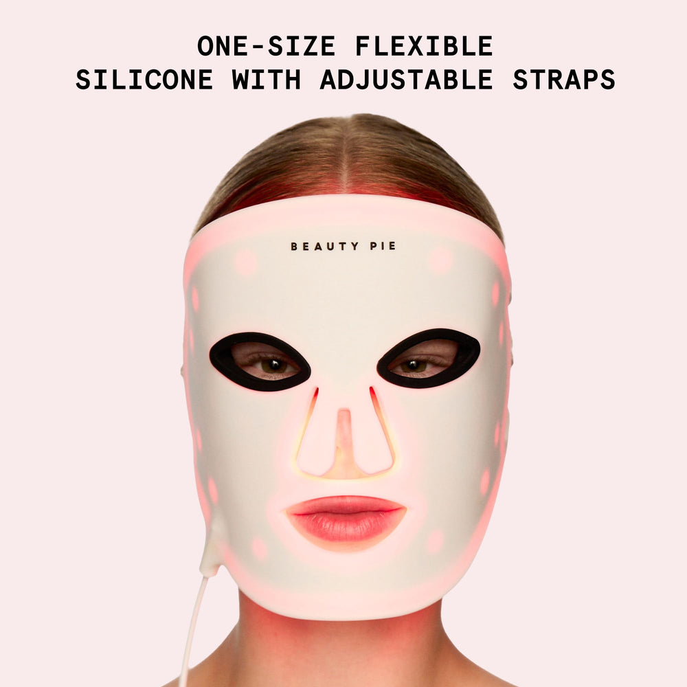 Beauty Pie C-Wave mask dual-wavelength therapy for firmer skin and smoother tone.