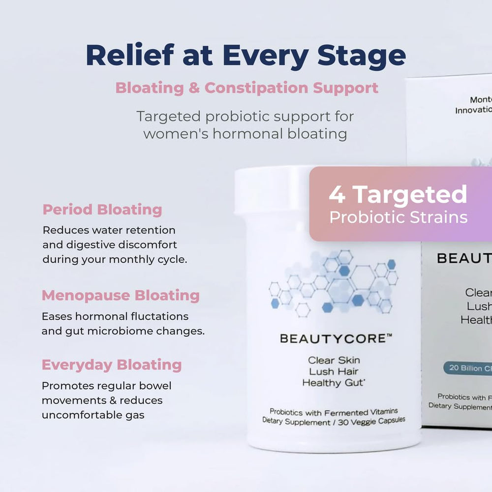 Beautycore supplement capsule closeup — acid-resistant capsule for better delivery.